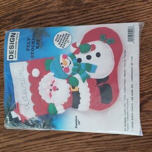 Design Works Crafts Santa Ana Snowman Felt Stocking Kit